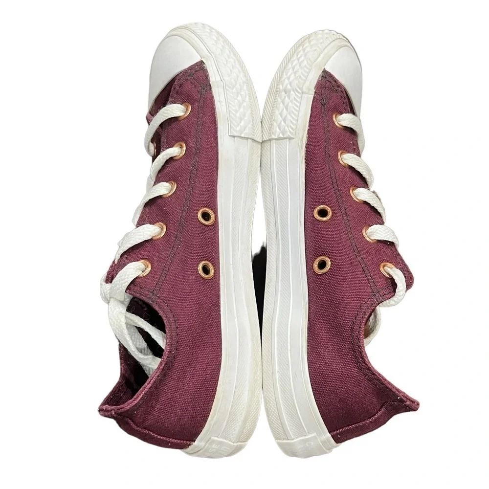 Converse All Star Maroon Canvas Sneakers Size 1.5 Big Kids